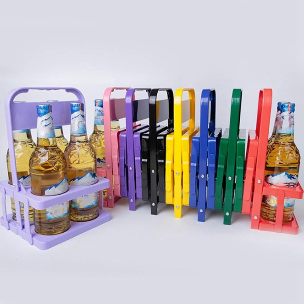 Amazon.co.jp: Albapilix 4穴折りたたみ式プラスチック飲料キャリア